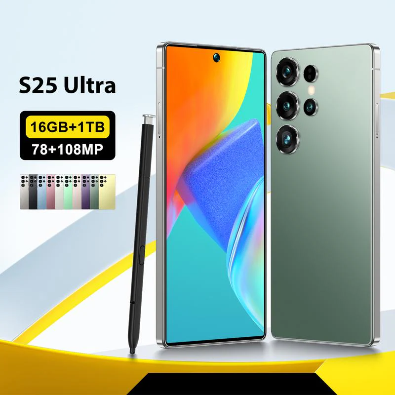 2025 New Arrival S25 Ultra Global Version 16GB 1TB Android 13 Unlocked Smartphone