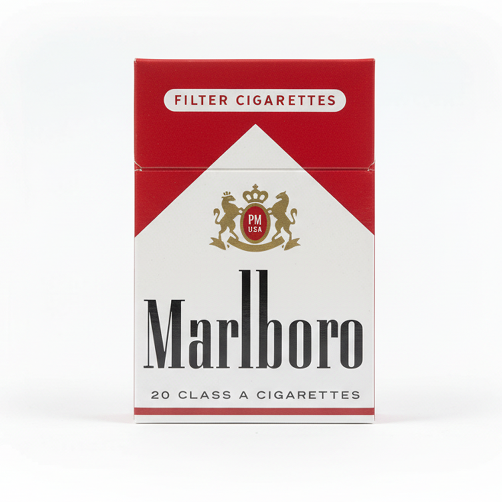 Marlboro Red Short US Edition 12mg cigarette pack featuring classic red and white design
