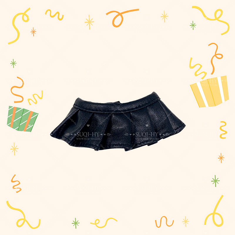 17cm Enamelled Rubber Plush Doll Clothes, Backpack and Glasses - Compatible with v1, v2, v3