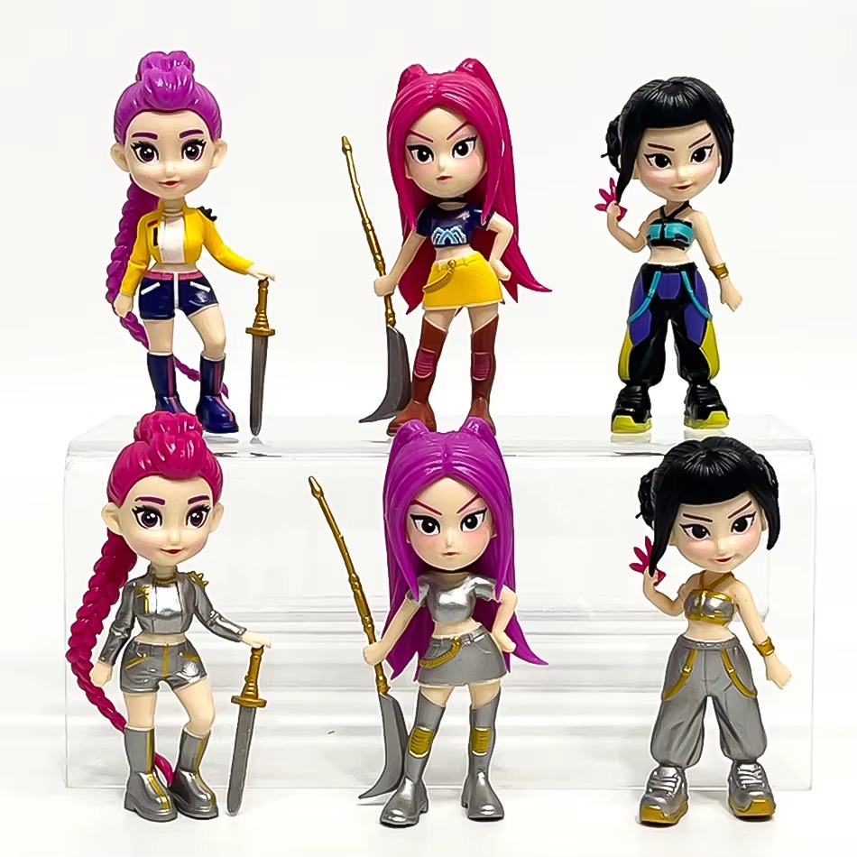 1-6pcs Kpop Devil Hunter Blind Box Disassembly Fun Blind Bag Small statue Peripheral model Desktop Blind box decoration gift