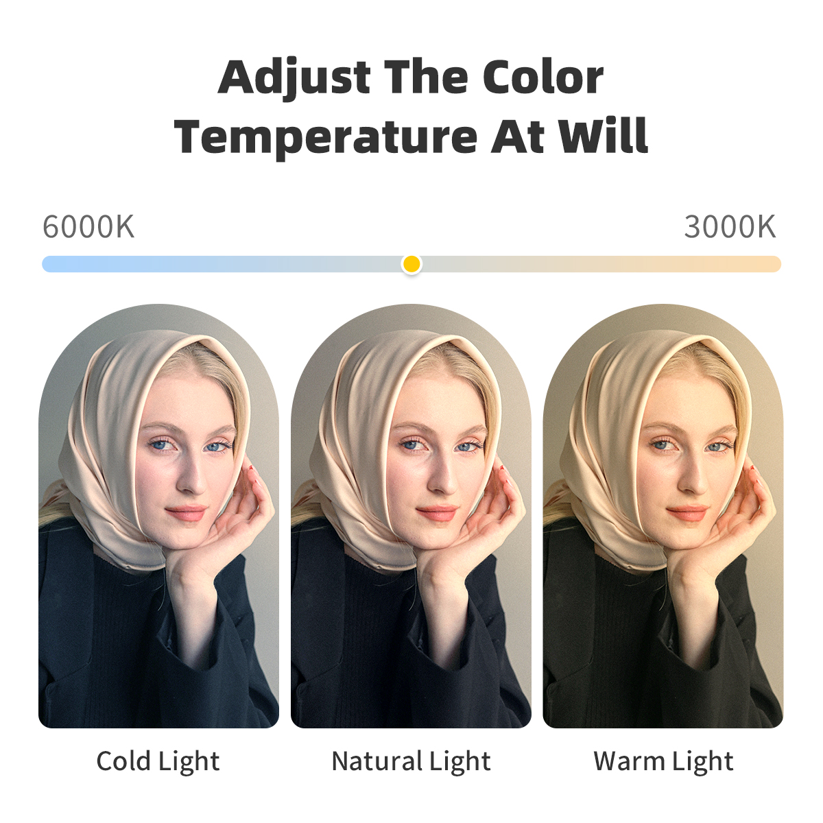 10 Inch Fill-in Light With Tripod Fill Light With 3 Colors 10 Brightness Levels for Mobile Tiktok Live Streaming Photography