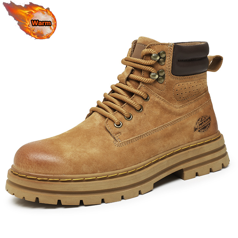 Men's Genuine Leather Combat Boots – Durable Military Tactical Work Boots