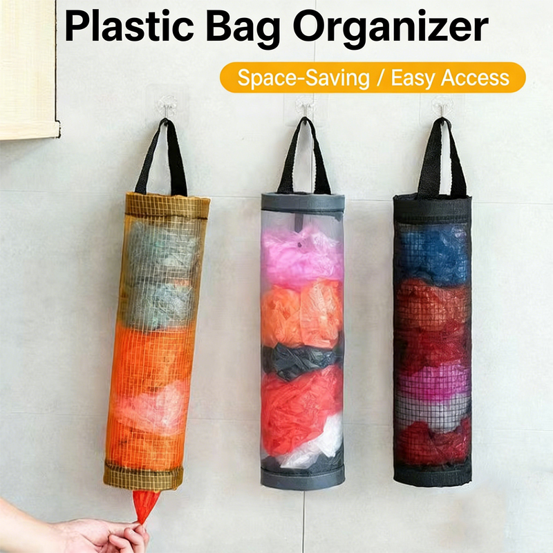 Plastic Bag Holder and Trash Bag Dispenser Wall Mount