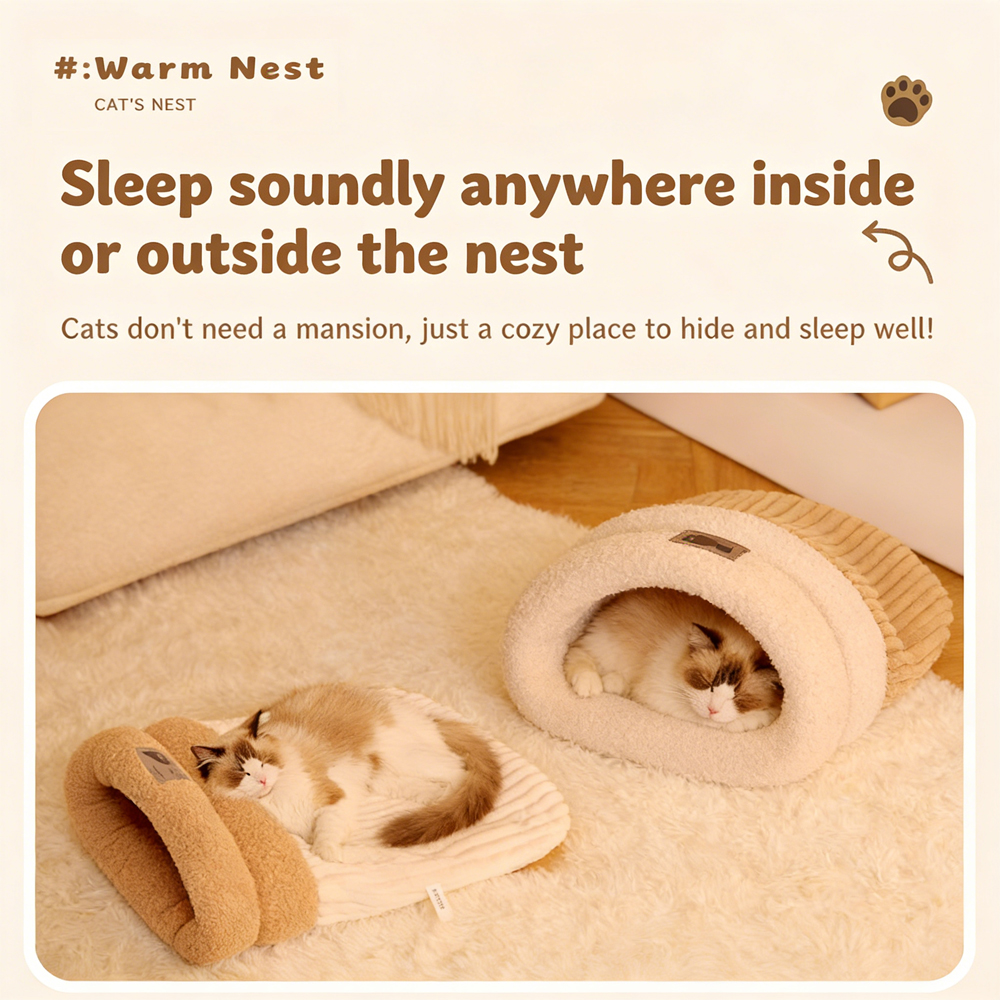 Warm Winter Pet Sleeping Bag