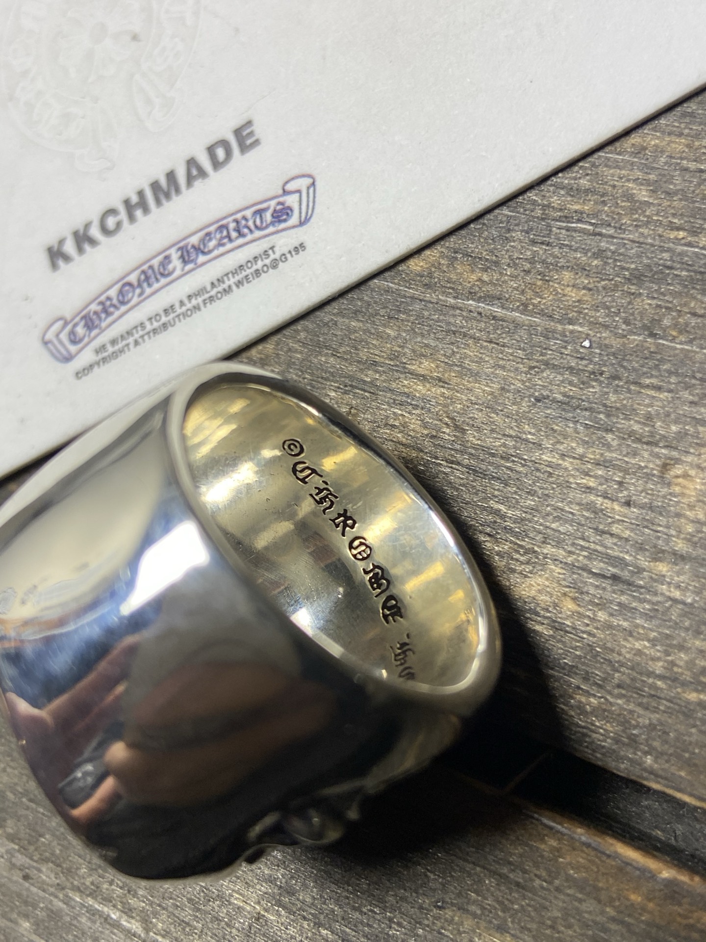 Oval cross vine ring, all sizes in stock.