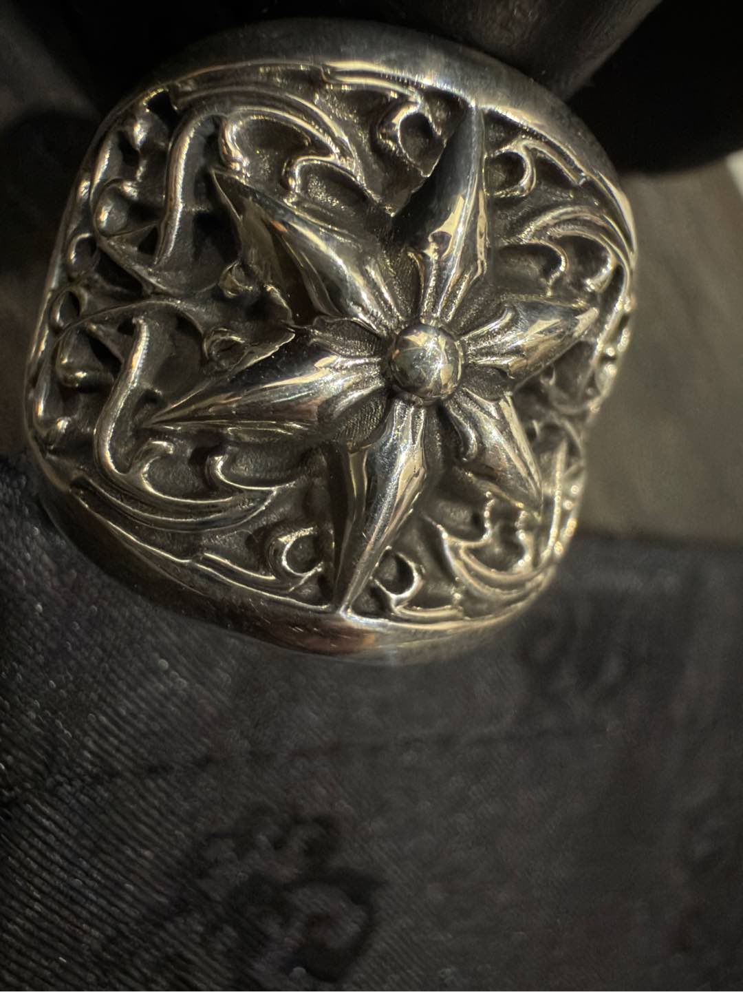 Customer order 🔝 Oval six-pointed star vine ring