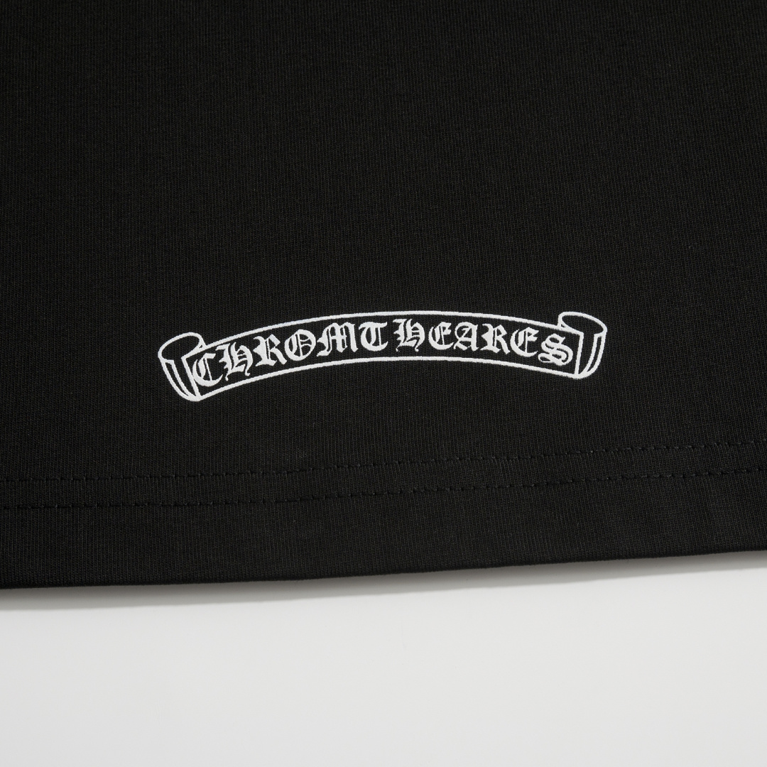 CH Sanskrit Short-Sleeve T-Shirt with Sanskrit Print on NecklinePure Cotton with Exclusive Printing TechnologyUnisex Loose Fit with Sanskrit Print on Neckline and CuffsDouble Stitching Reinforced NecklineSoft, Comfortable, and Breathable Fabric