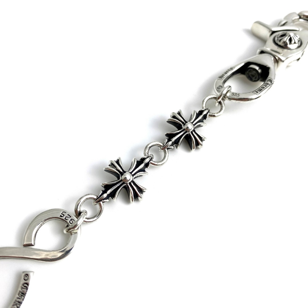 Chrome Hearts Cross Flower Lobster S-Shaped Keychain