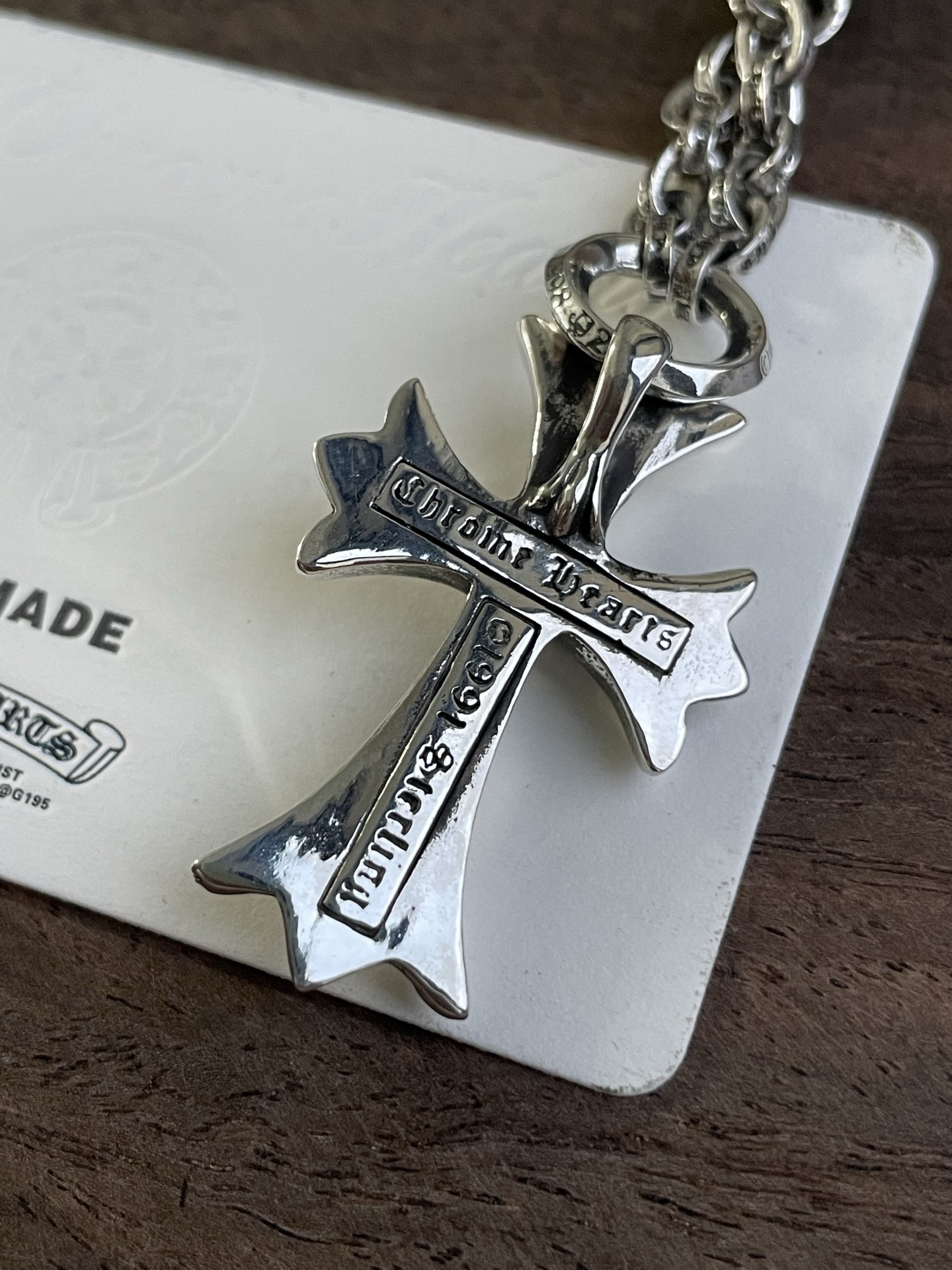 Customer order 🔝 teardrop cross + letter chain binding style