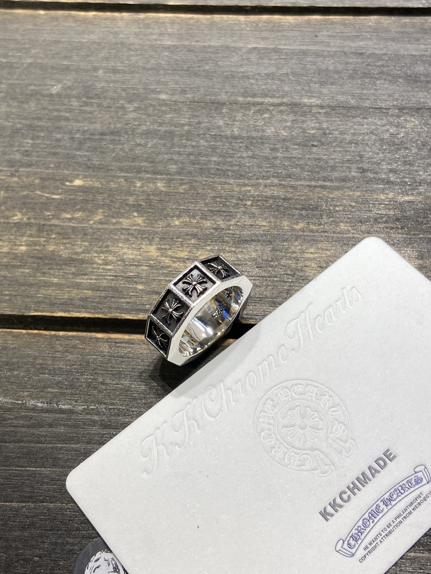 New 🆕 6mm CH Sanskrit Cross Flower Ring - Perfect Direct Supply After 9 Months of Development 🔝