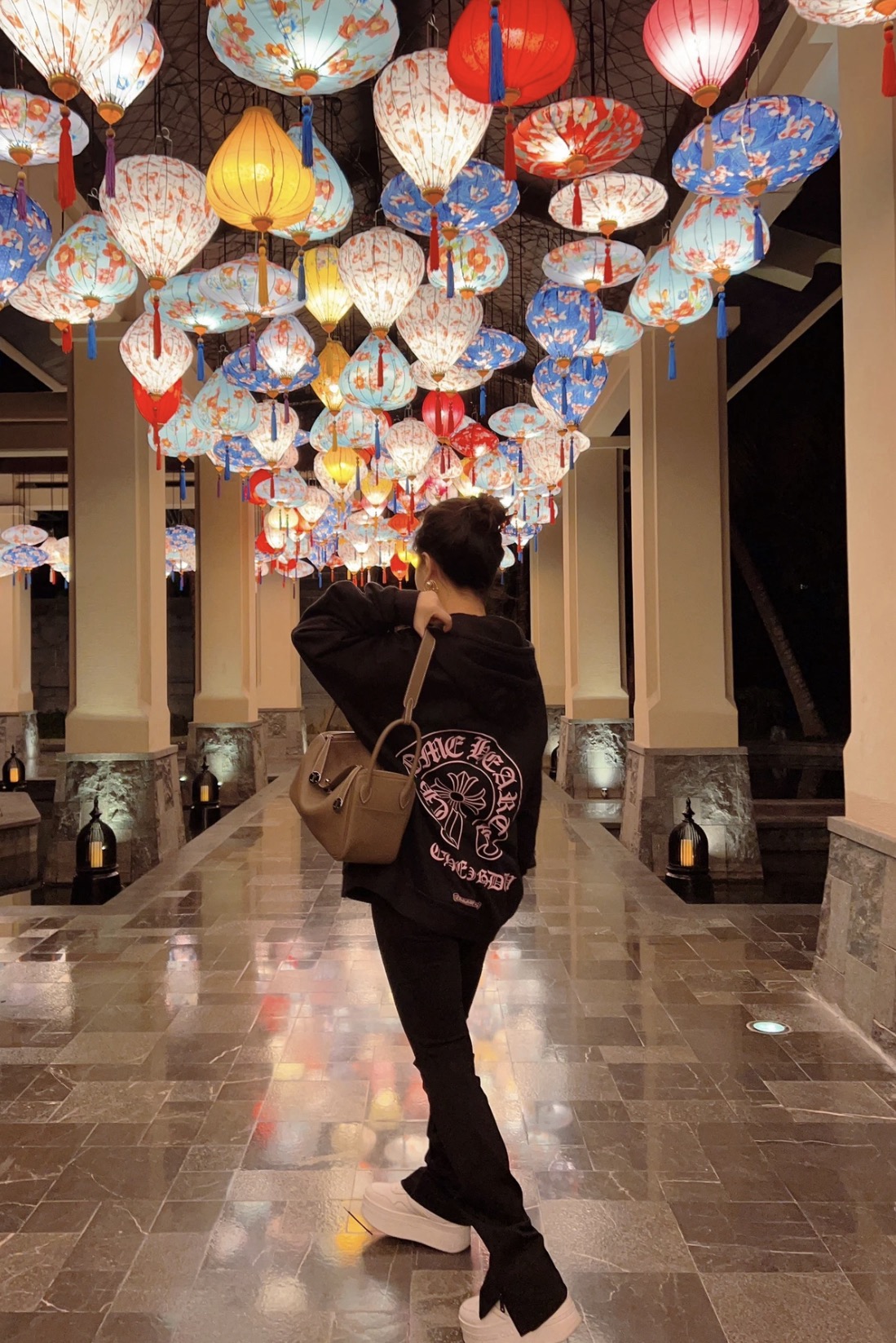 Chrome Hearts Chengdu Exclusive Pink Horseshoe Zipper SweatshirtSize: S M L XL