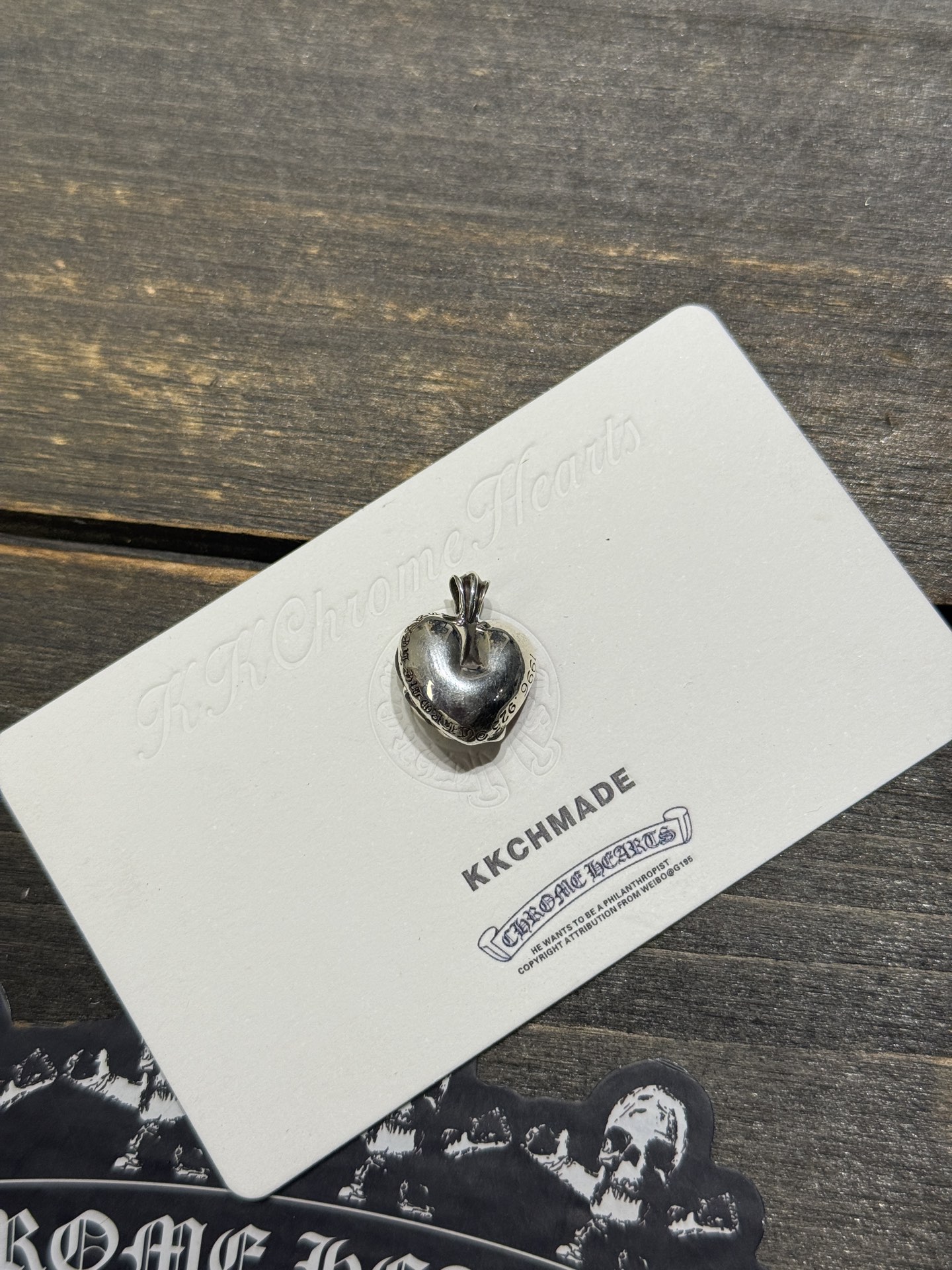 Customer order 🔝 Red diamond heart vine pendant