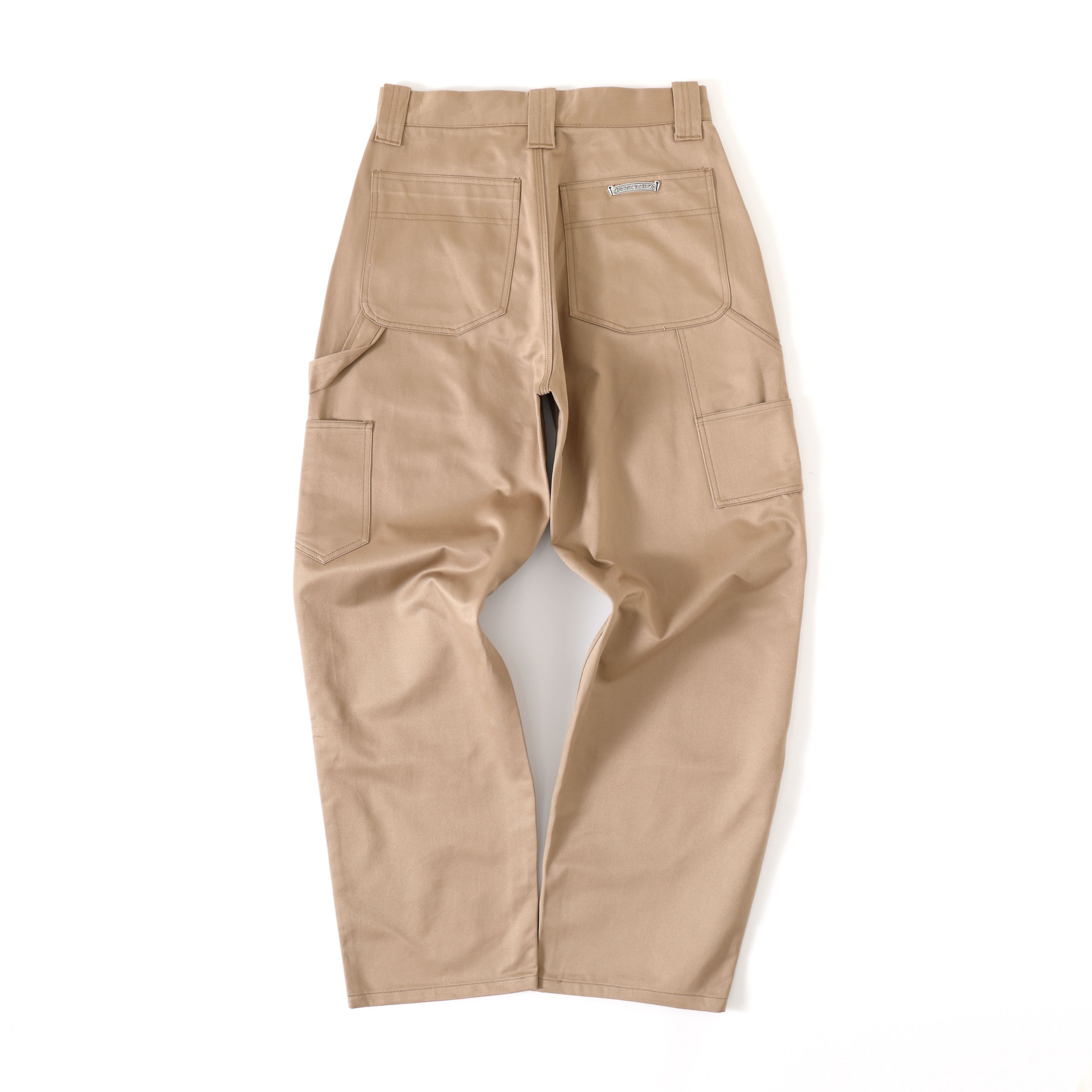 CH khaki cargo pants sole panel. The fabric is exactly the same as the previous khaki checkered pants, but the cumbersome cross pattern has been removed, making them easier to wear.