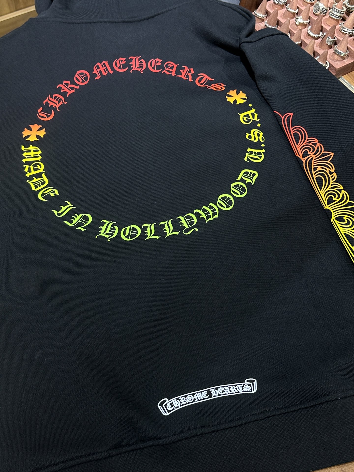 Chrome Hearts Double Floral Gradient Zip-Up HoodieSize: S M L XL