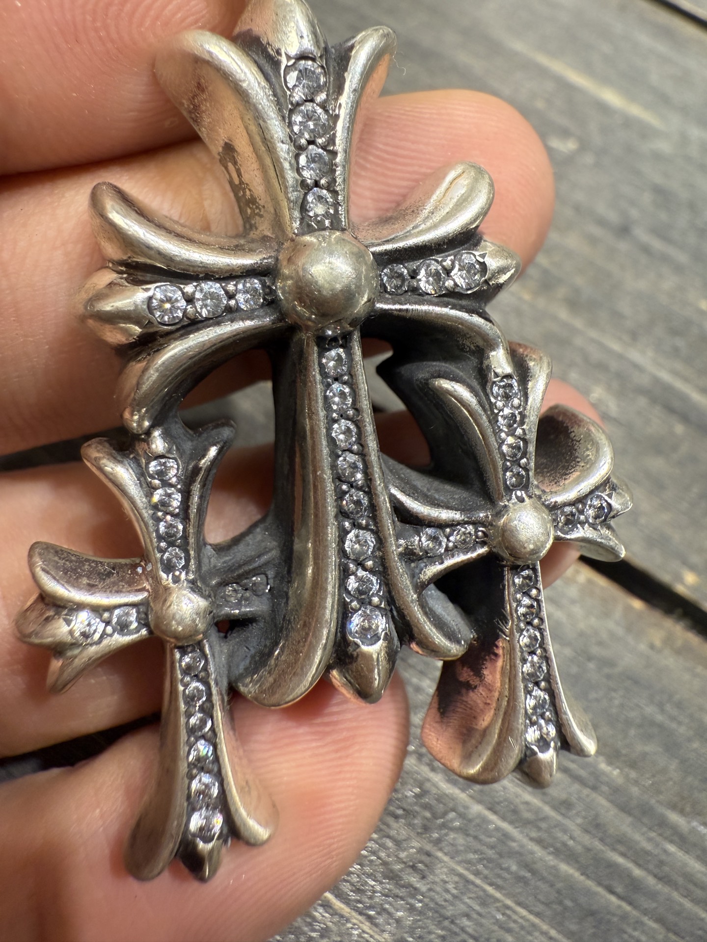 Customer order 🔝 Full diamond 30-cross pendant