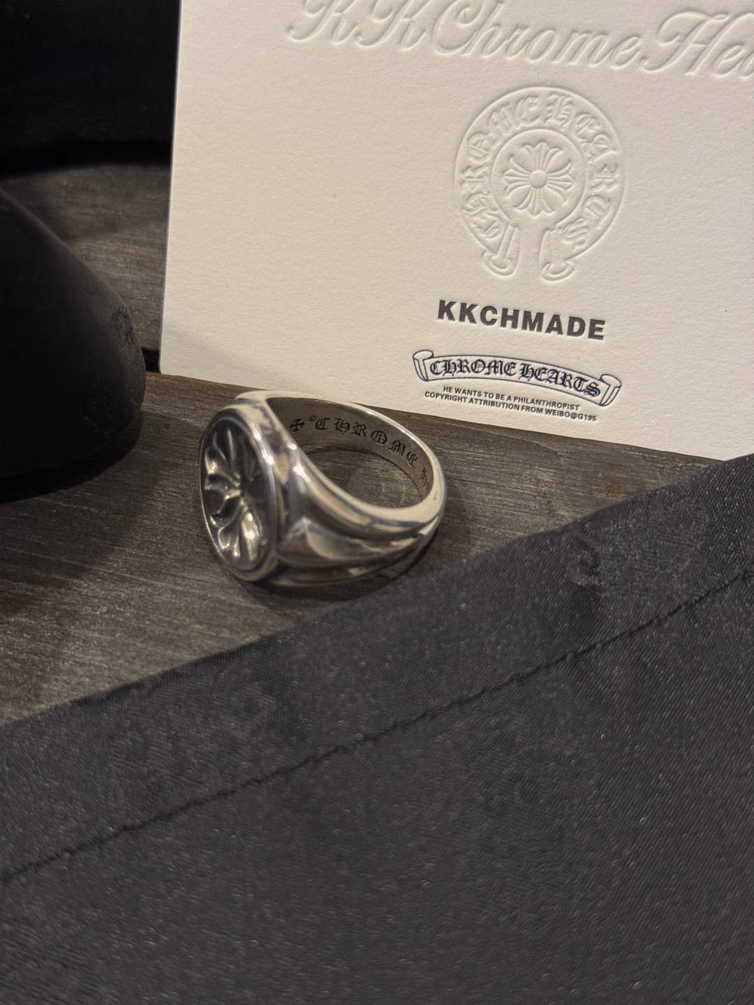 Customer order 🔝 Flame Cross Seal Ring