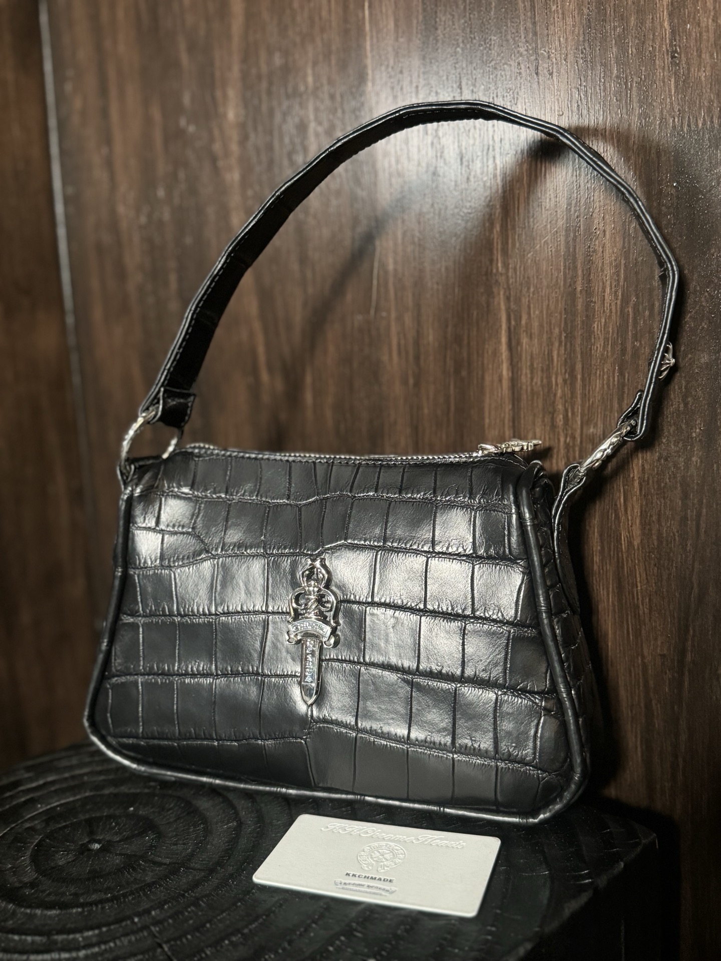 Custom-ordered medium-sized crocodile skin 