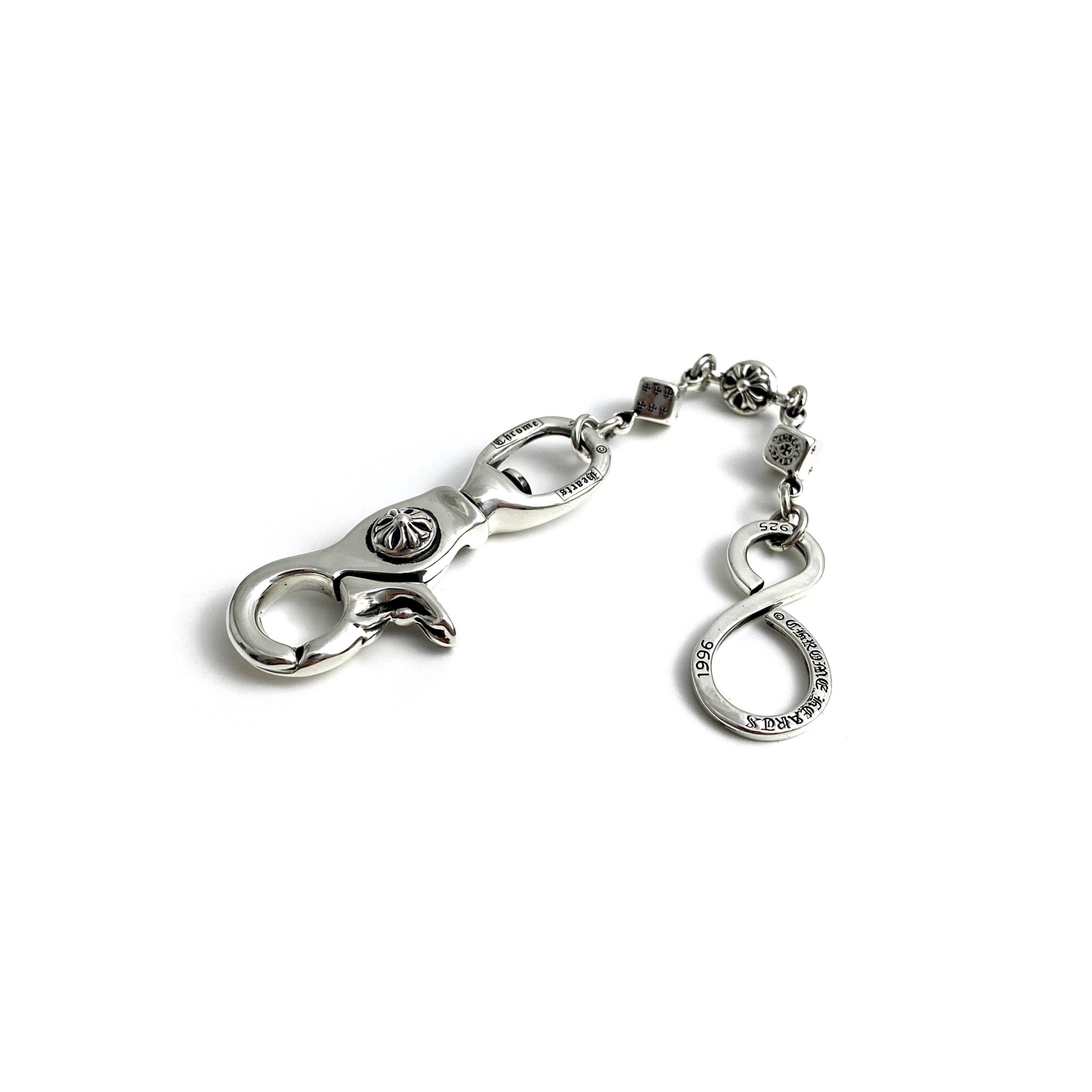 Chrome Hearts Dice Chain Lobster S-Shaped Keychain
