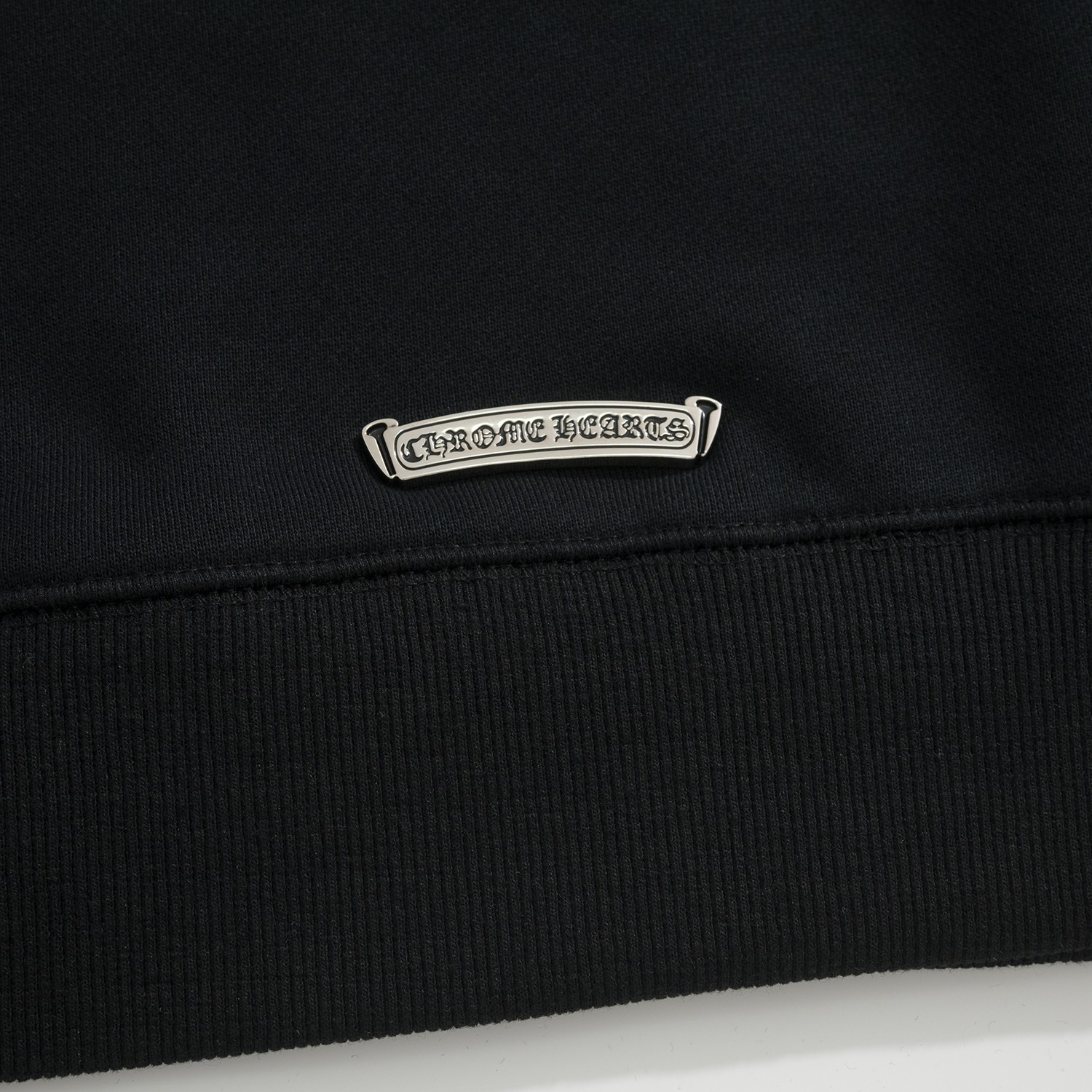 CH Chrome Hearts Sanskrit Embroidered SweatshirtCustom-dyed fabric, Sanskrit embroidery on the arms, letter design on the chest, and a unique scroll nameplate on the backSizes S, M, L