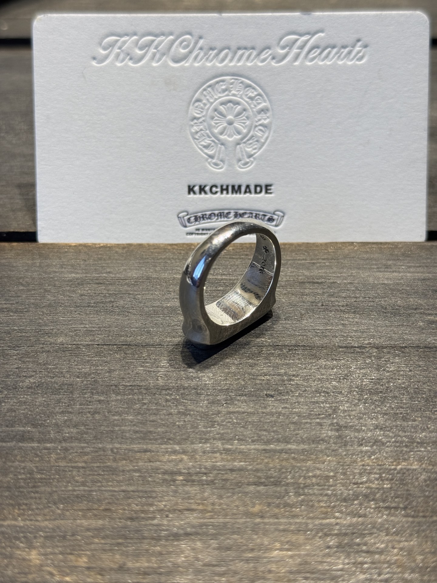 Smooth cross-shaped ring, all sizes restocked.