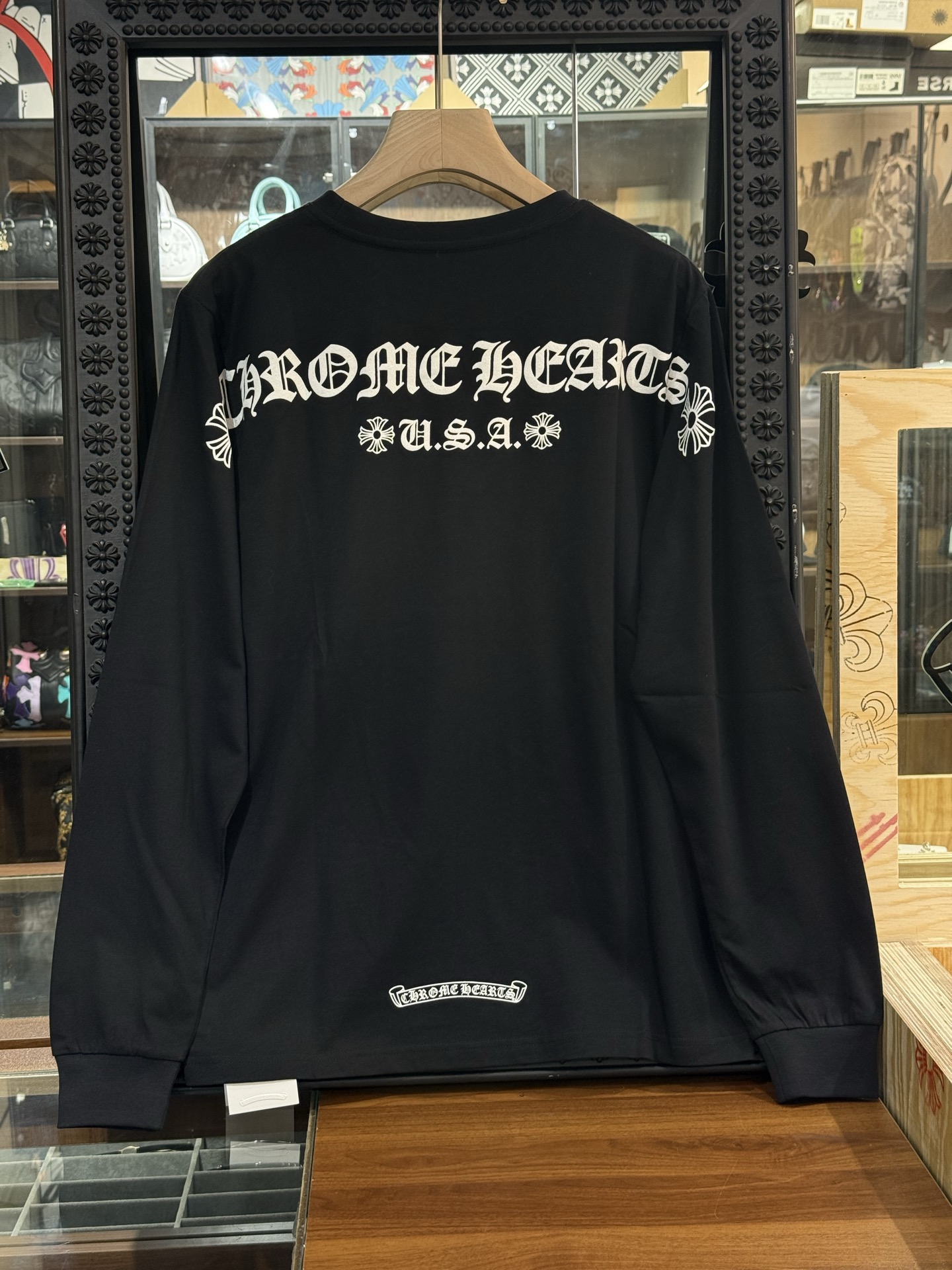 Chrome Hearts City Limited Edition Sanskrit Black Long-Sleeve T-ShirtSize: S M L XL XXL