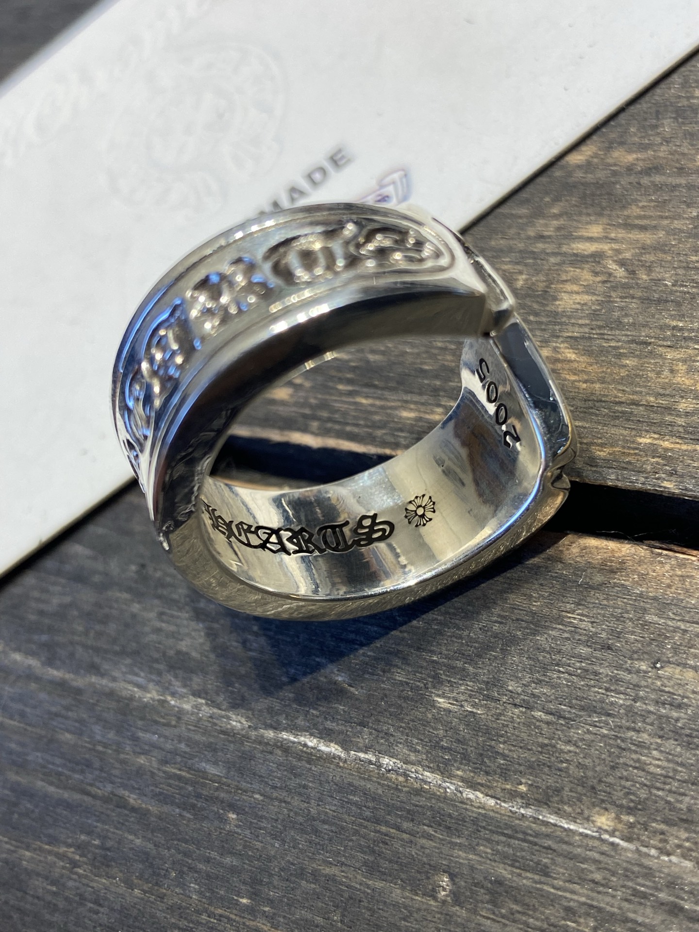 Sanskrit scroll ring, all sizes restocked.