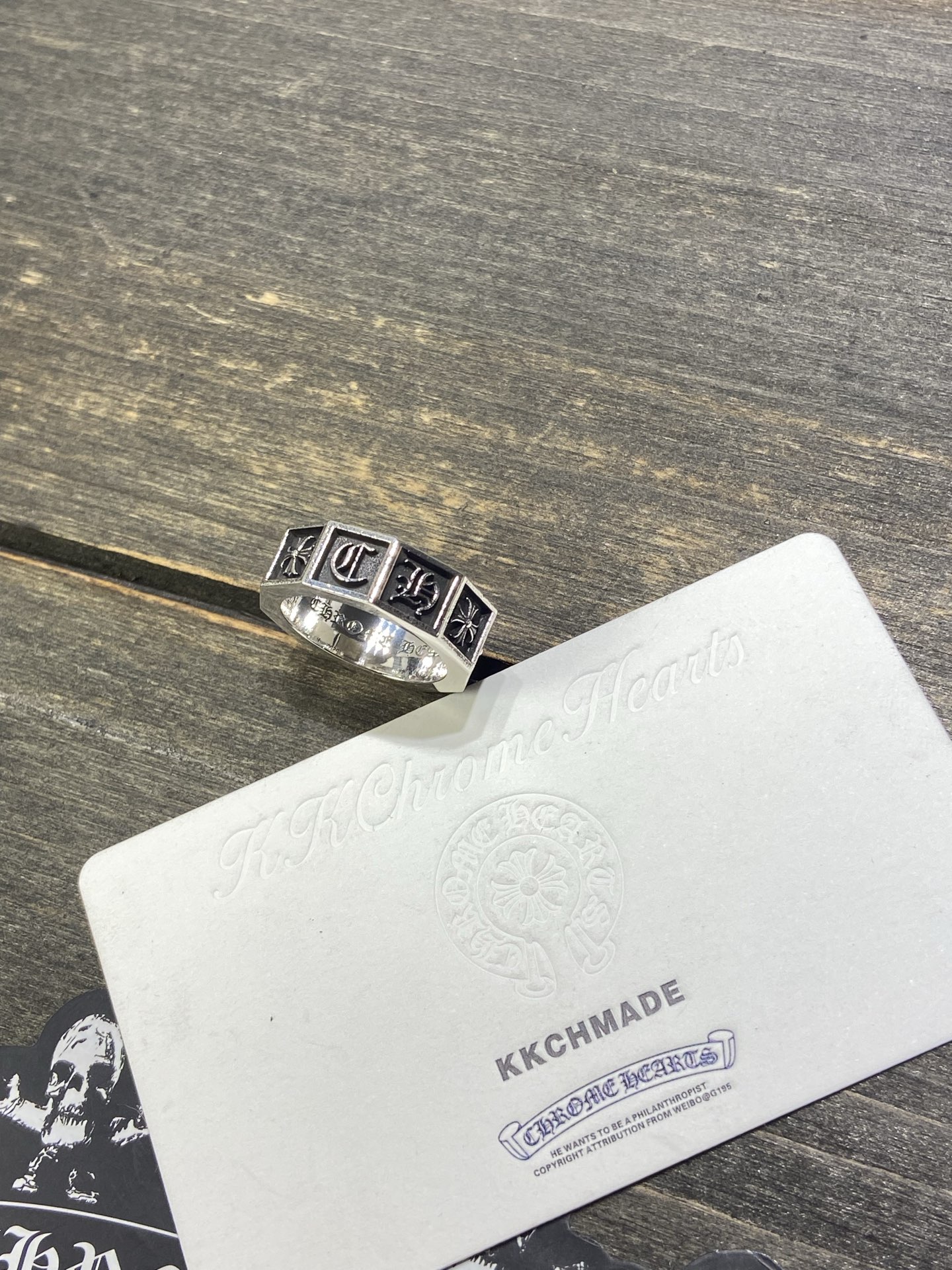 New 🆕 6mm CH Sanskrit Cross Flower Ring - Perfect Direct Supply After 9 Months of Development 🔝