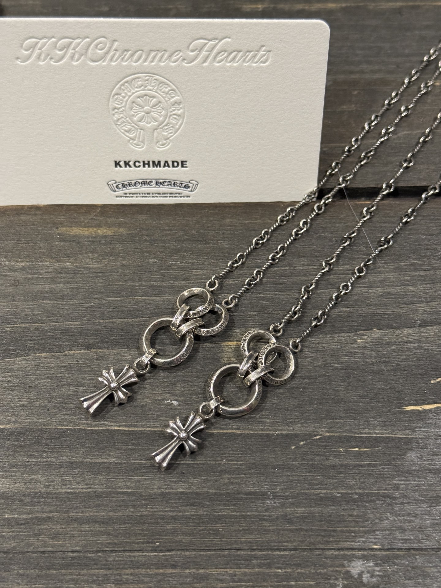 BBF Three-Ring Necklace - In Stock, Ships Immediately