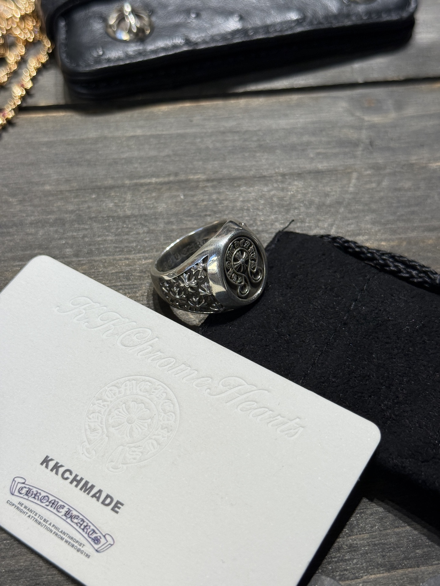 Full cross horseshoe stamp ring, all sizes in stock.