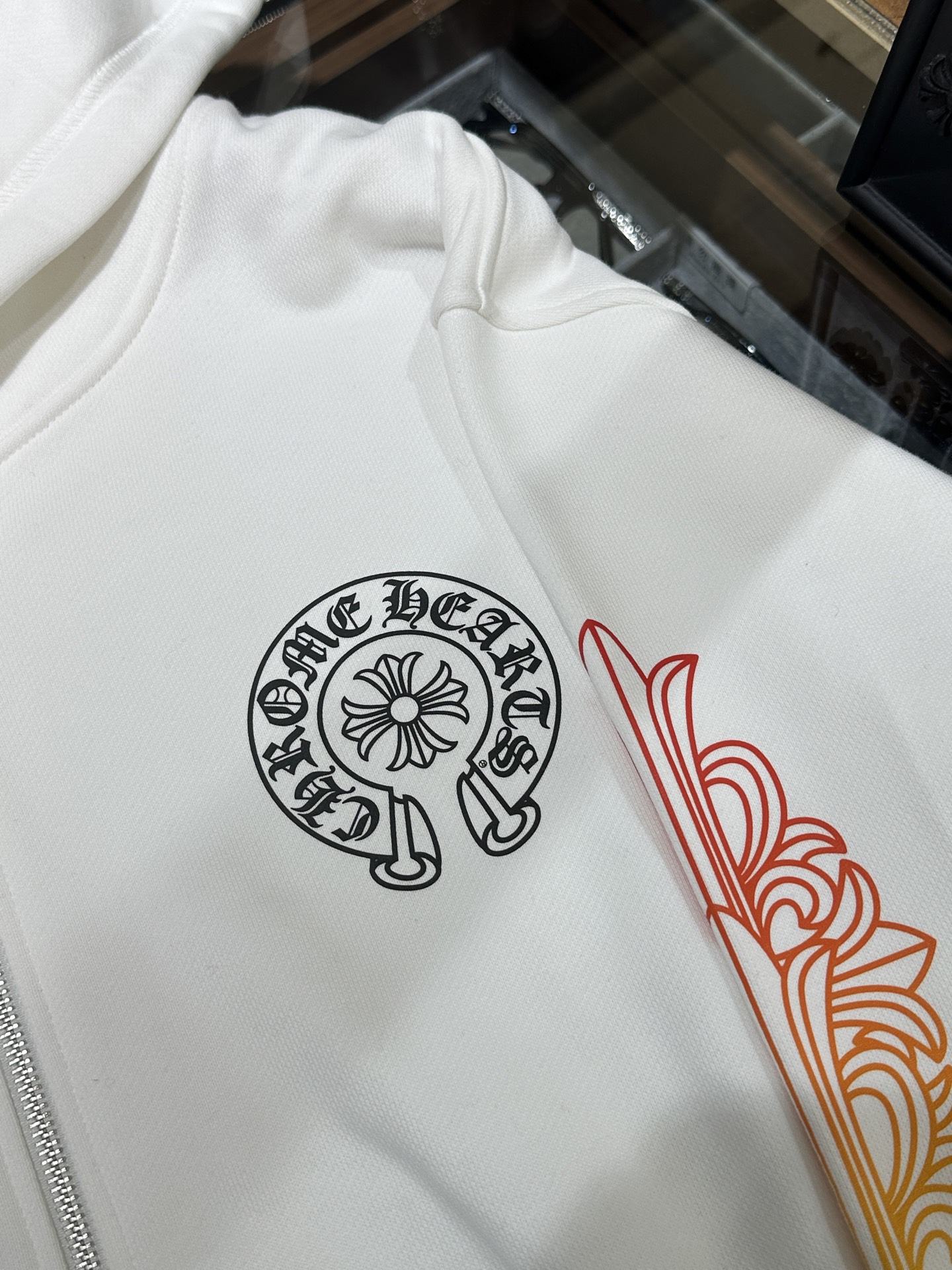 Chrome Hearts Double Floral Gradient Zip-Up HoodieSize: S M L XL