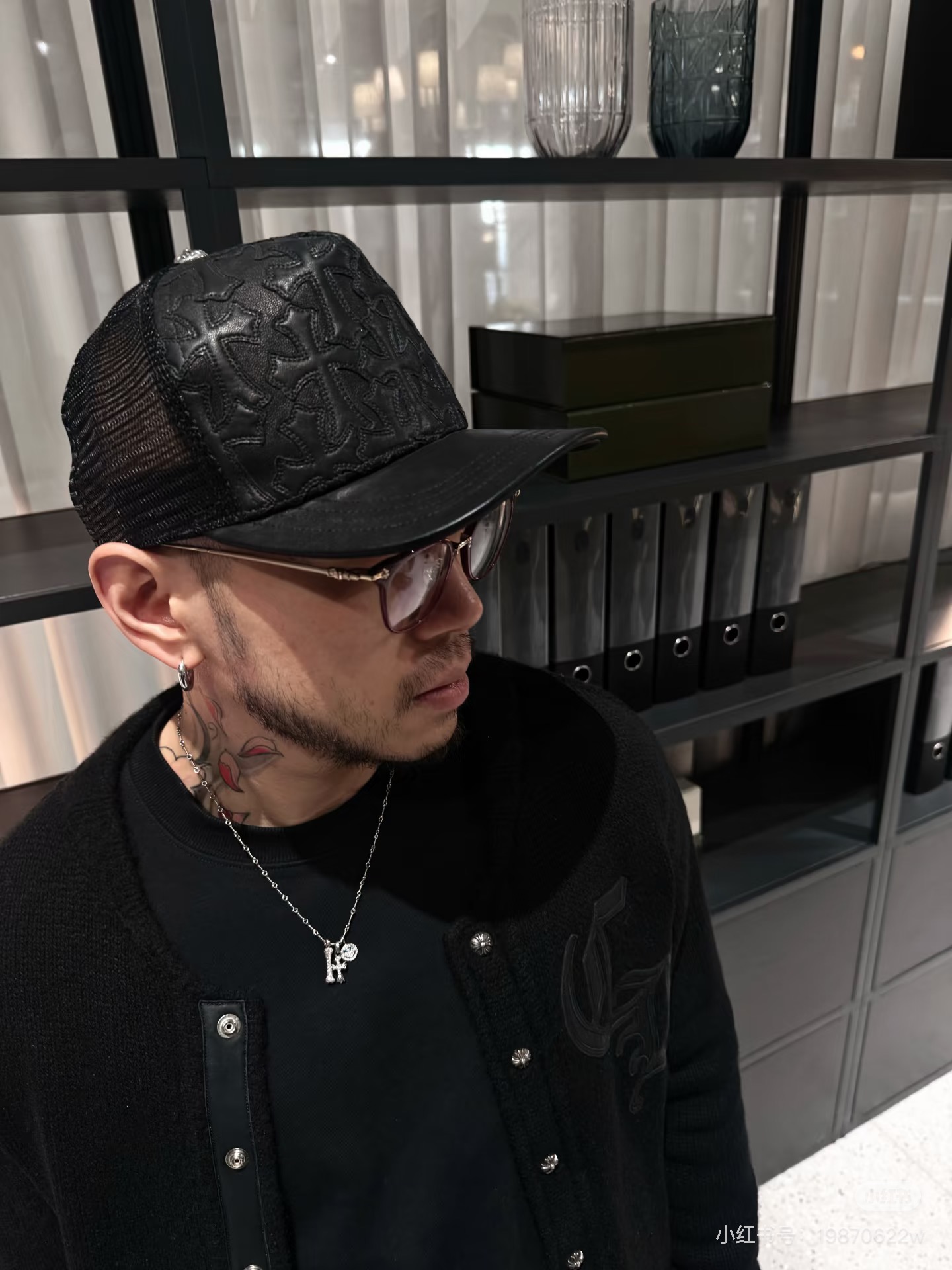 Chrome Hearts Classic Fleece and Leather Baseball JacketHand-stitched leather, silver-plated hardwareSizes: XS-XXL