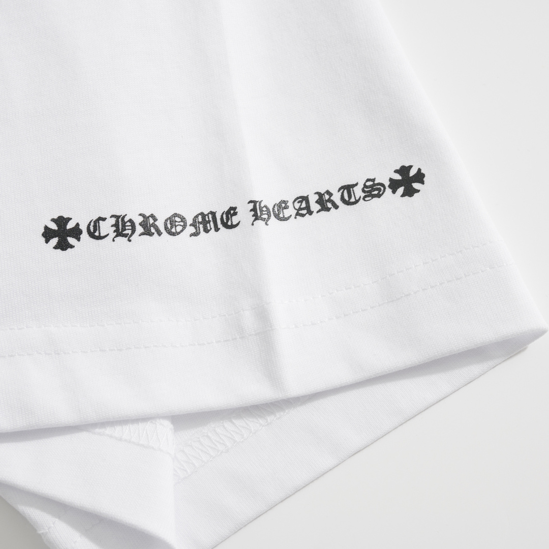 CH Sanskrit Short-Sleeve T-Shirt with Sanskrit Print on NecklinePure Cotton with Exclusive Printing TechnologyUnisex Loose Fit with Sanskrit Print on Neckline and CuffsDouble Stitching Reinforced NecklineSoft, Comfortable, and Breathable Fabric