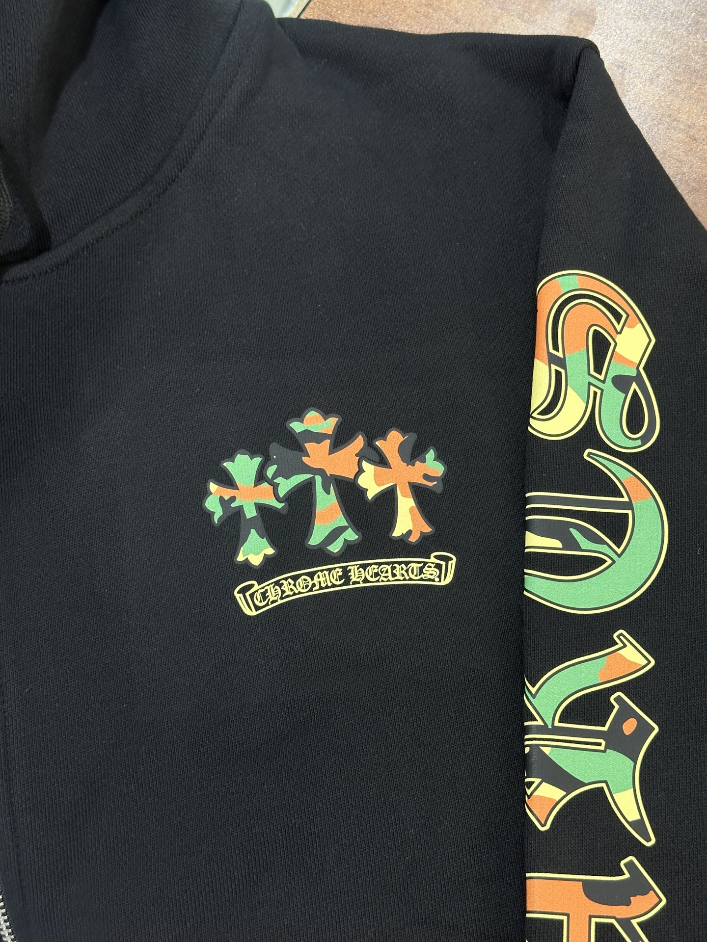 Chrome Hearts Camouflage Horseshoe HoodieSize: S M L XL