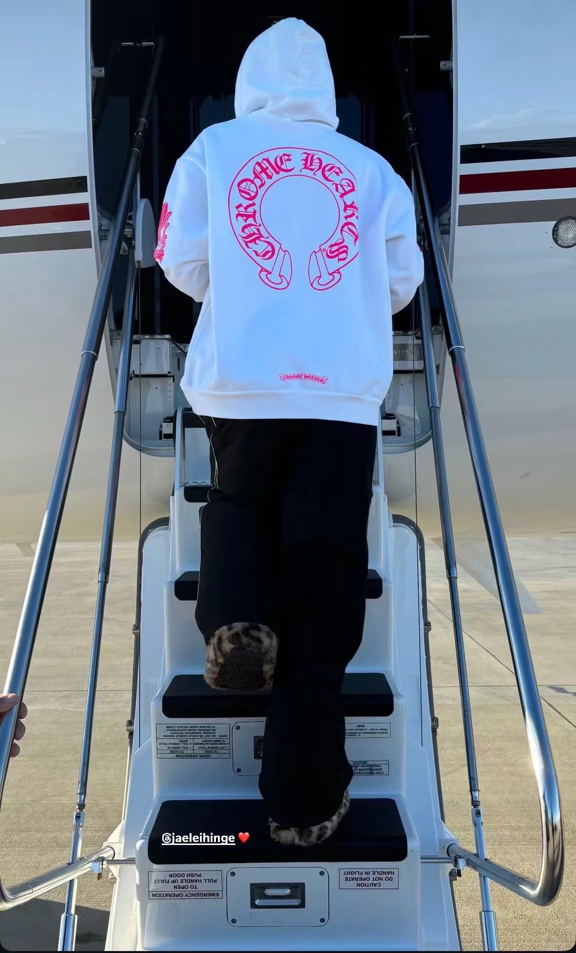 Chrome Hearts Pink Horseshoe Flower Sleeve Hooded Zip-Up SweatshirtSize: S M L XL