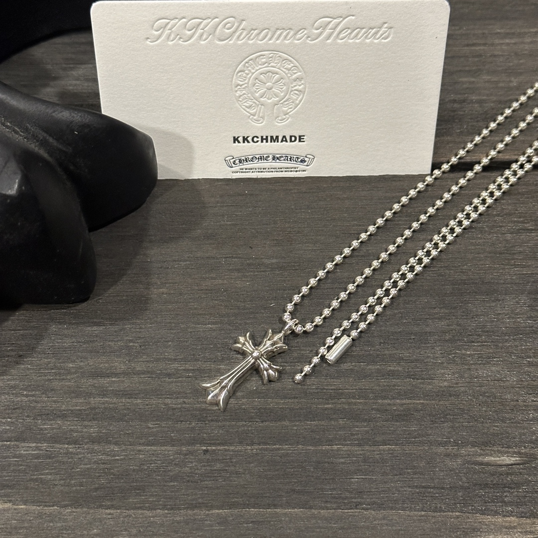 Customer order 🔝 Small double-layer cross + bead chain