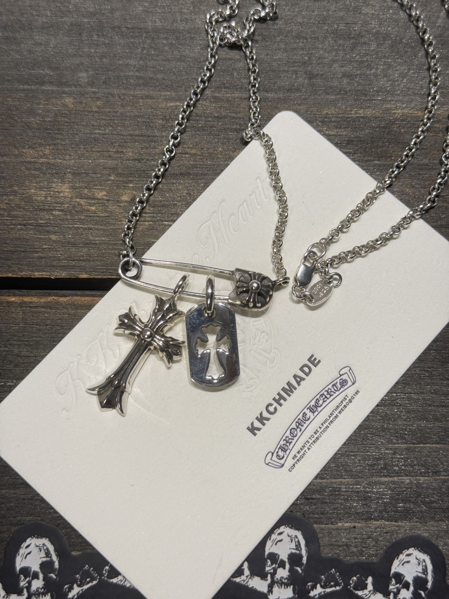 Brooch set (match any small pendant) In stock, ships immediately.