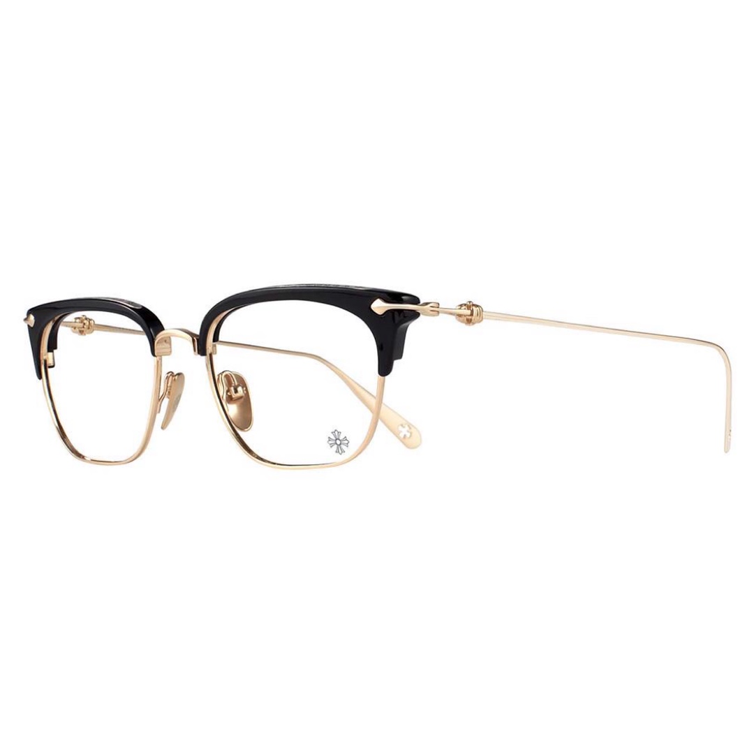 Chrome HeartsXue Zhiqian's Sluntradiction Eyeglasses - Directly disassembled and developed from authentic frames costing over 10,000 RMB. Fully launched in mid-August (Frosted Black, Translucent Gray, Black Silver, Black Gold) – exclusively availab