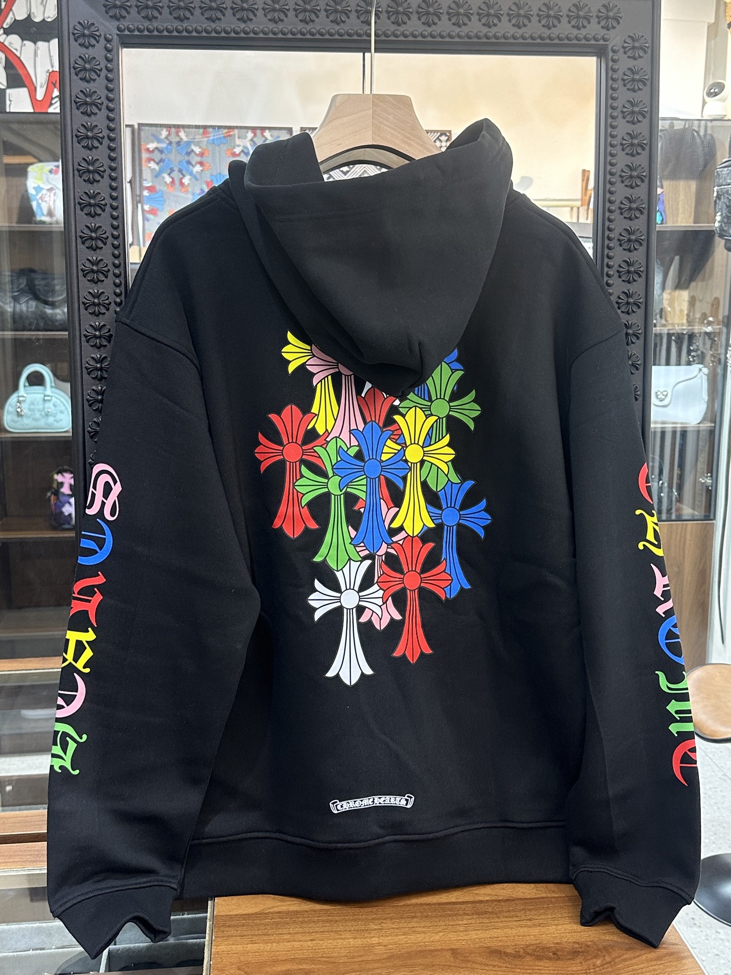 Chrome Hearts Colorful Cross Black Zip-Up JacketSize: S M L XL