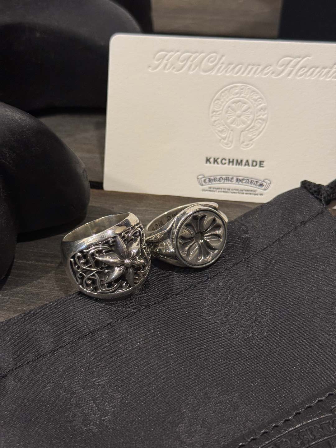 Customer order 🔝 Flame Cross Seal Ring