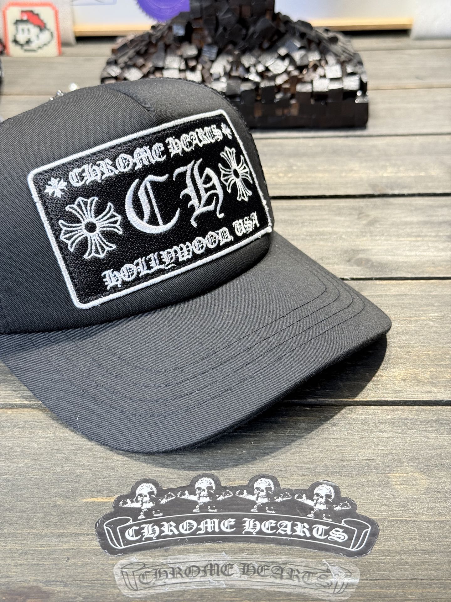 Custom-ordered Fu#k Logo Baseball Cap with Sterling Silver Buckle and Premium Car Emblem