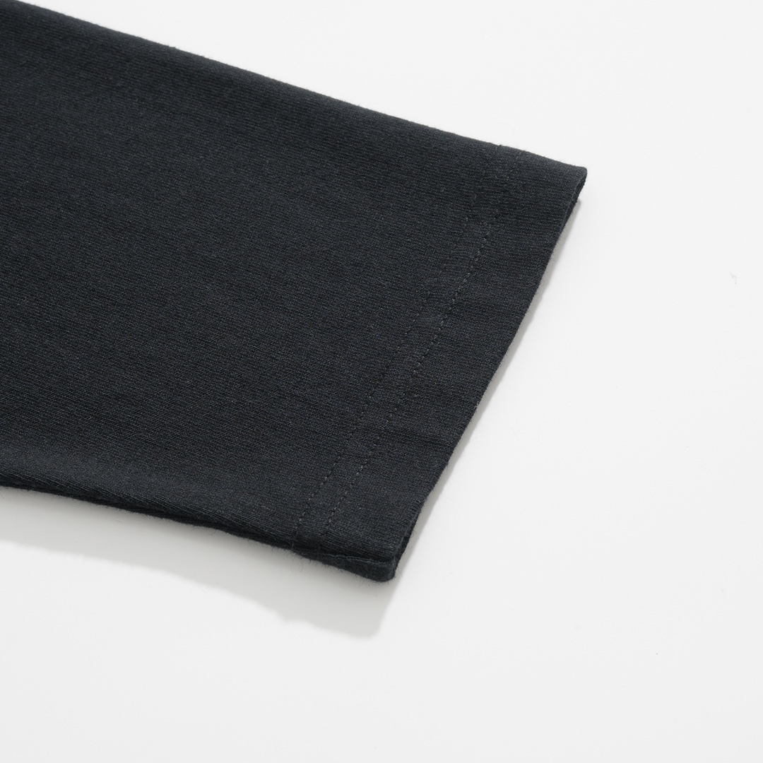 CH Chrome Hearts Sanskrit Embroidered Long-Sleeve T-ShirtCustom-woven and dyed fabric; patch pockets; cross embroidery on shouldersSizes S-XL