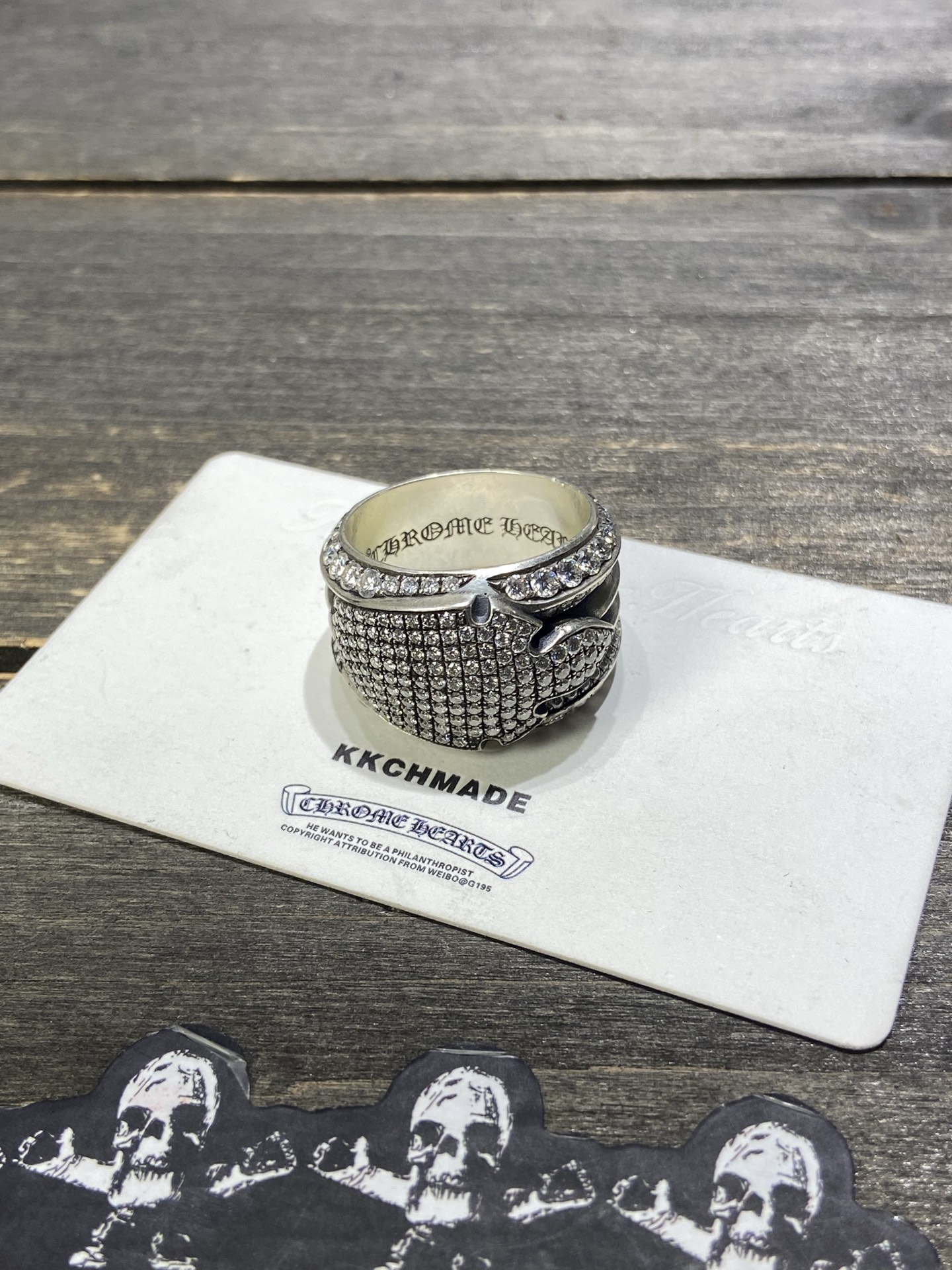 Custom-made for clients 💎VVS full diamond settingSterling silver flame ring