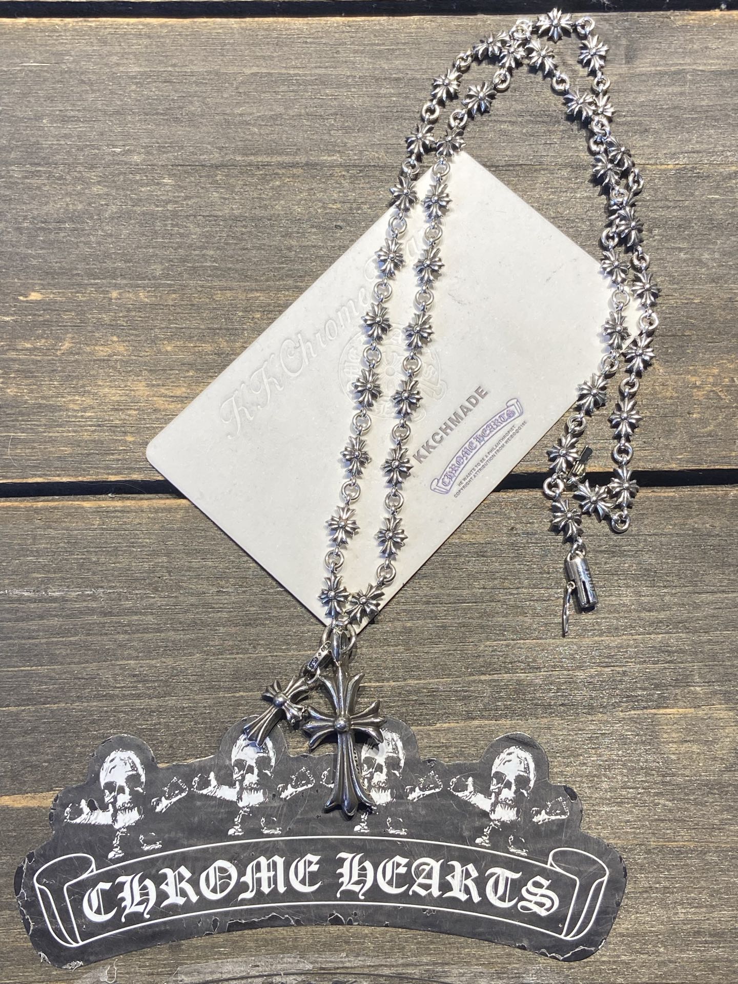 Customer order 🔝Tiny BBF double cross binding cross flower chain