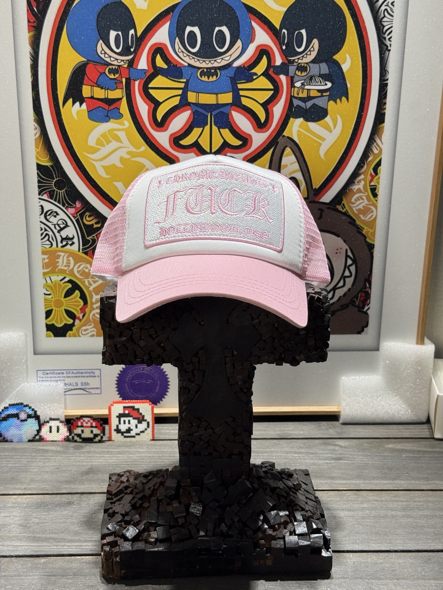 Custom-ordered CH Pink Logo Baseball Cap with Sterling Silver Buckle and Top-Quality Stitching