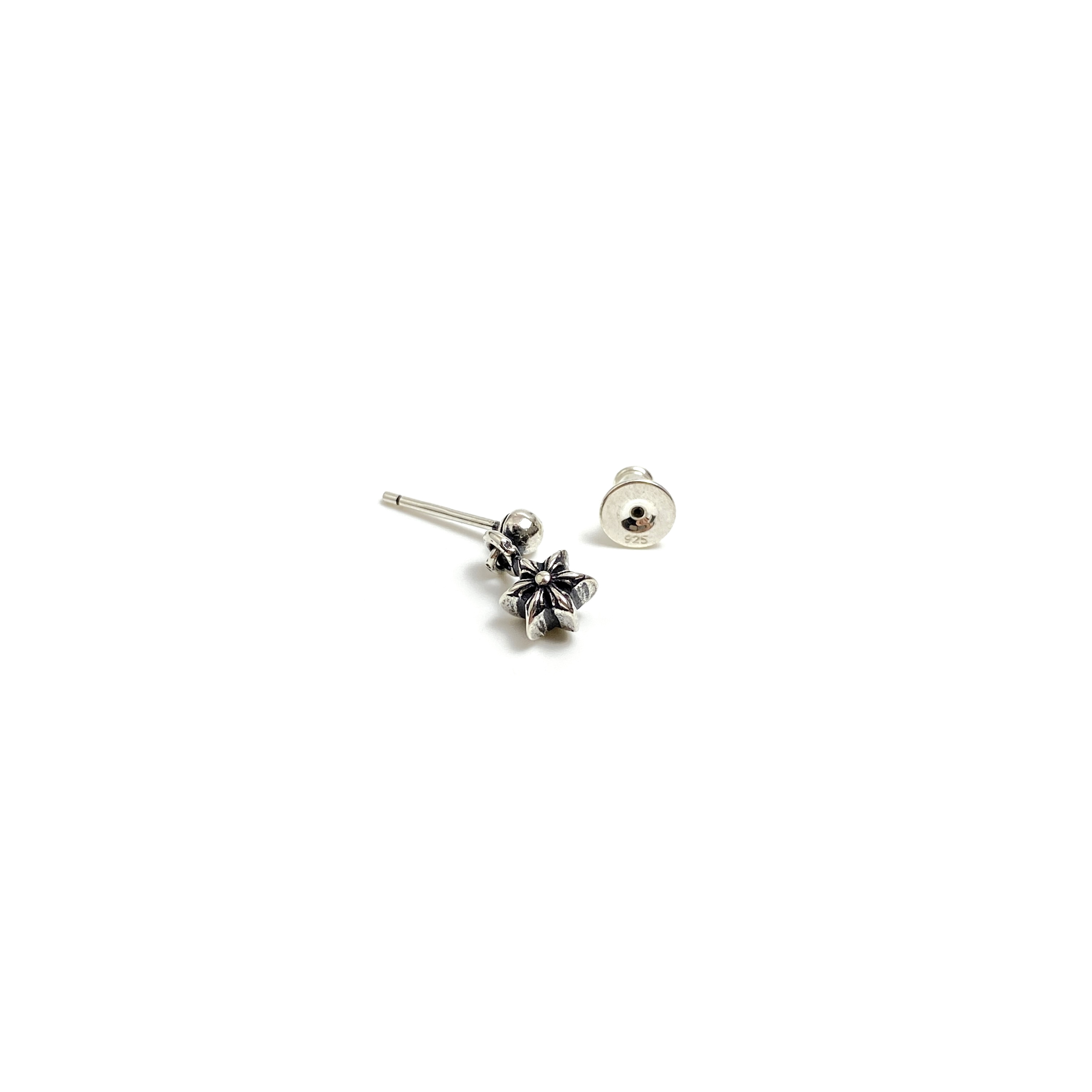 Chrome Hearts Hexagram Earrings with Ball