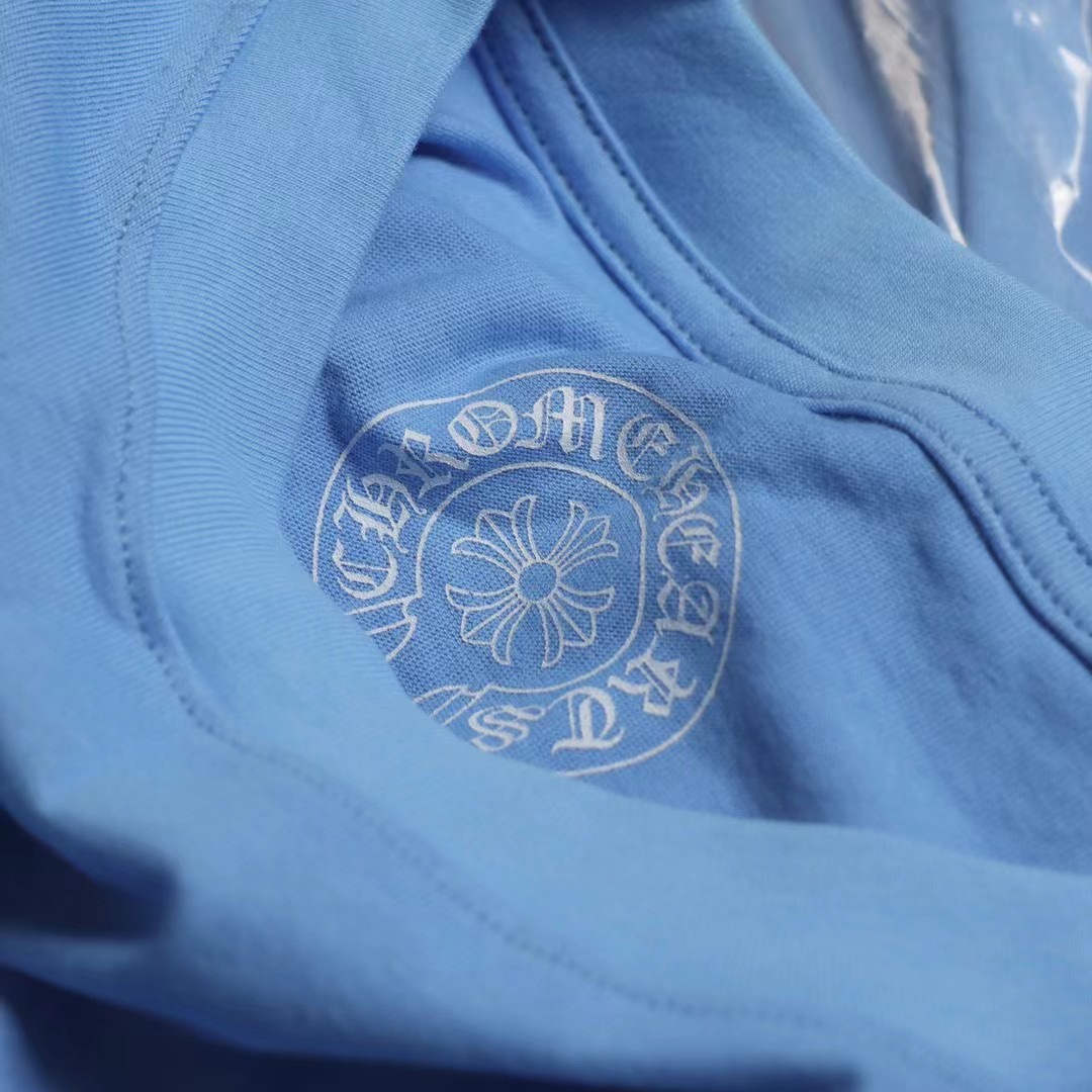 [New Arrival] New CH miami Miami Horseshoe Limited Edition Short-Sleeve T-Shirt. Retail price 5XXX. Custom-woven and dyed 26-count pure cotton, single-sided reactive dyeing, no color difference. Hand-printed with thermosetting oil. Limited edition T-