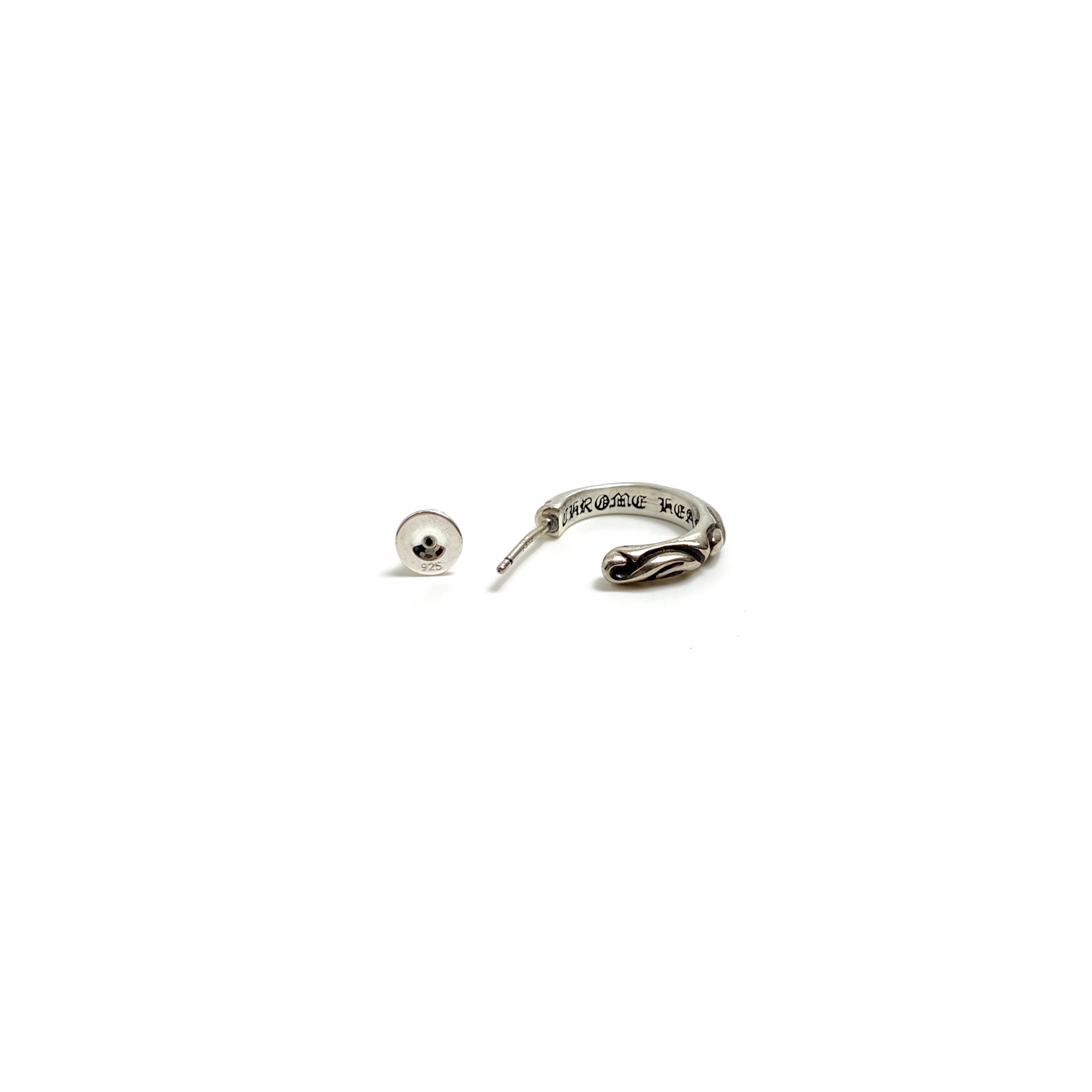 Chrome Hearts Vine Half-Hoop Earrings