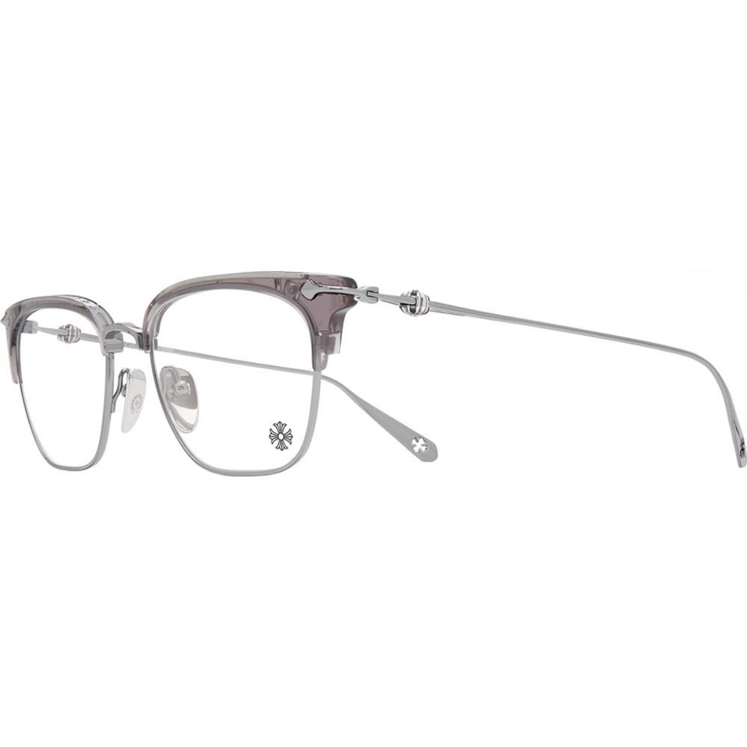 Chrome HeartsXue Zhiqian's Sluntradiction Eyeglasses - Directly disassembled and developed from authentic frames costing over 10,000 RMB. Fully launched in mid-August (Frosted Black, Translucent Gray, Black Silver, Black Gold) – exclusively availab
