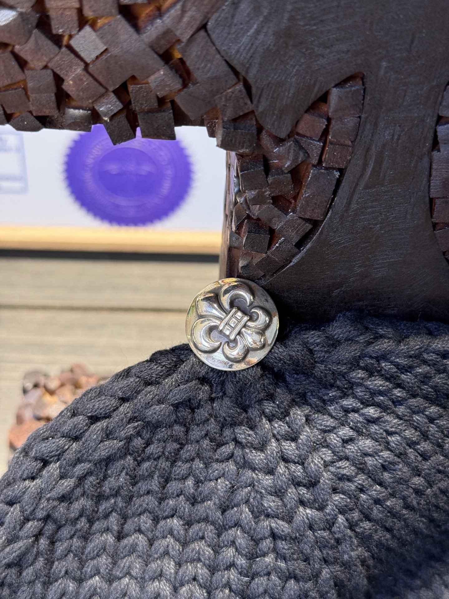 Customer order 🔝 Sterling silver scout flower beanie with sterling silver buckle and premium car emblem