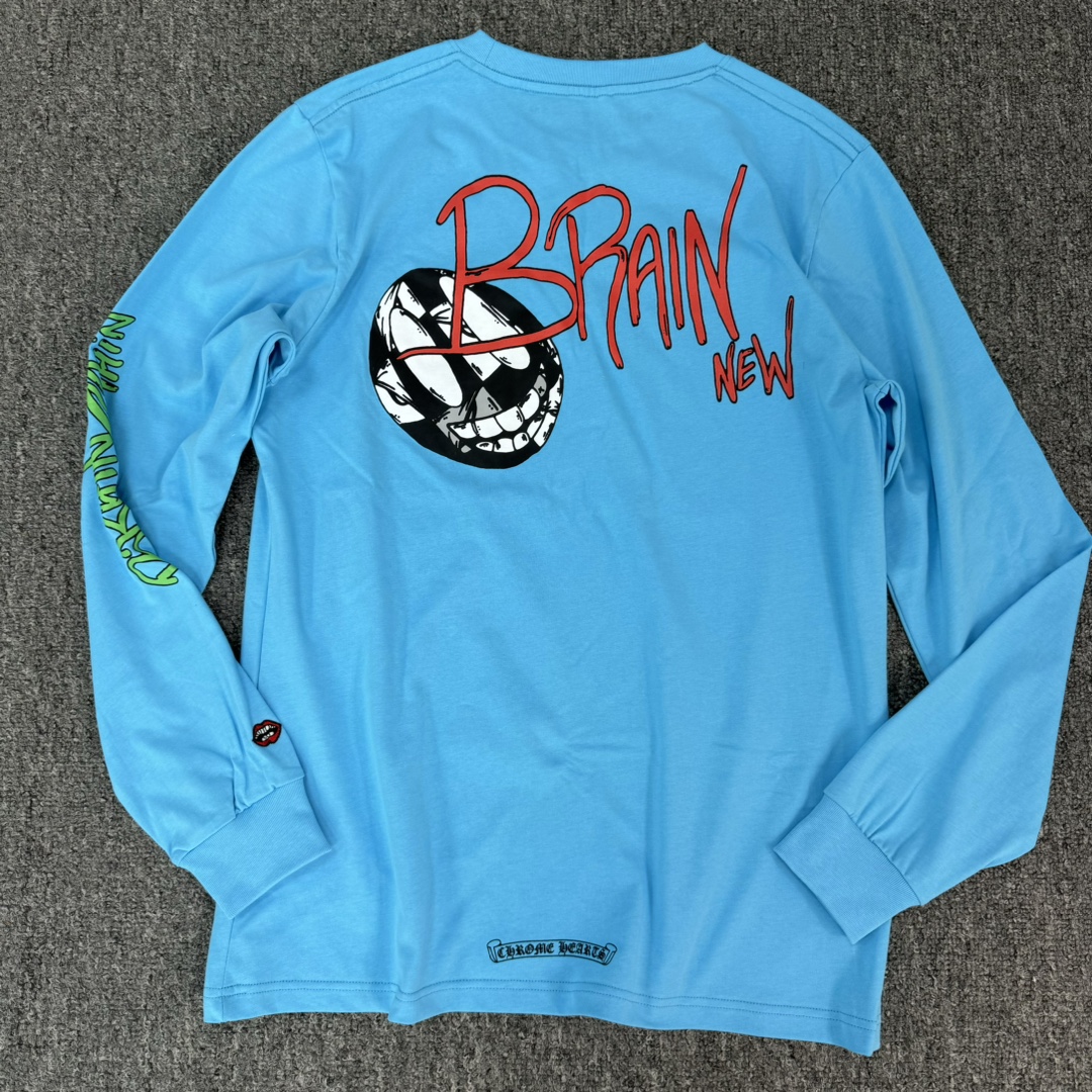 Chrome Hearts MattyBoy Limited Edition Long-Sleeve ShirtMade with custom-woven and dyed 240g fabric, relatively thick and consistent with the original material, unlike the thinner versions on the market. Details can be compared freely.Bulk stock